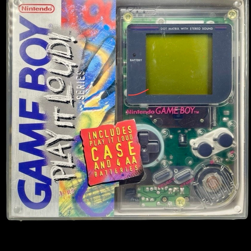 Nintendo 'Play It Loud' Edition Game Boy Console, In Box, 1995