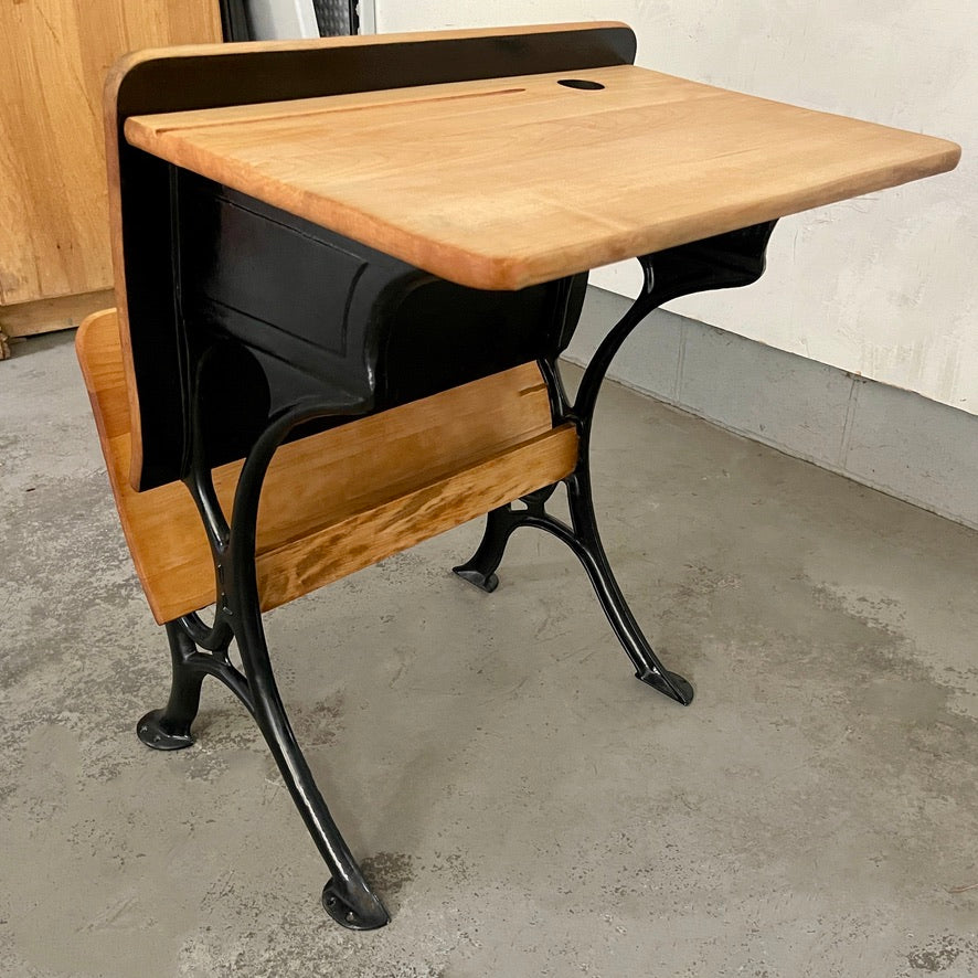 Refinished Haywood Wakefield Antique School Desk, 1930s