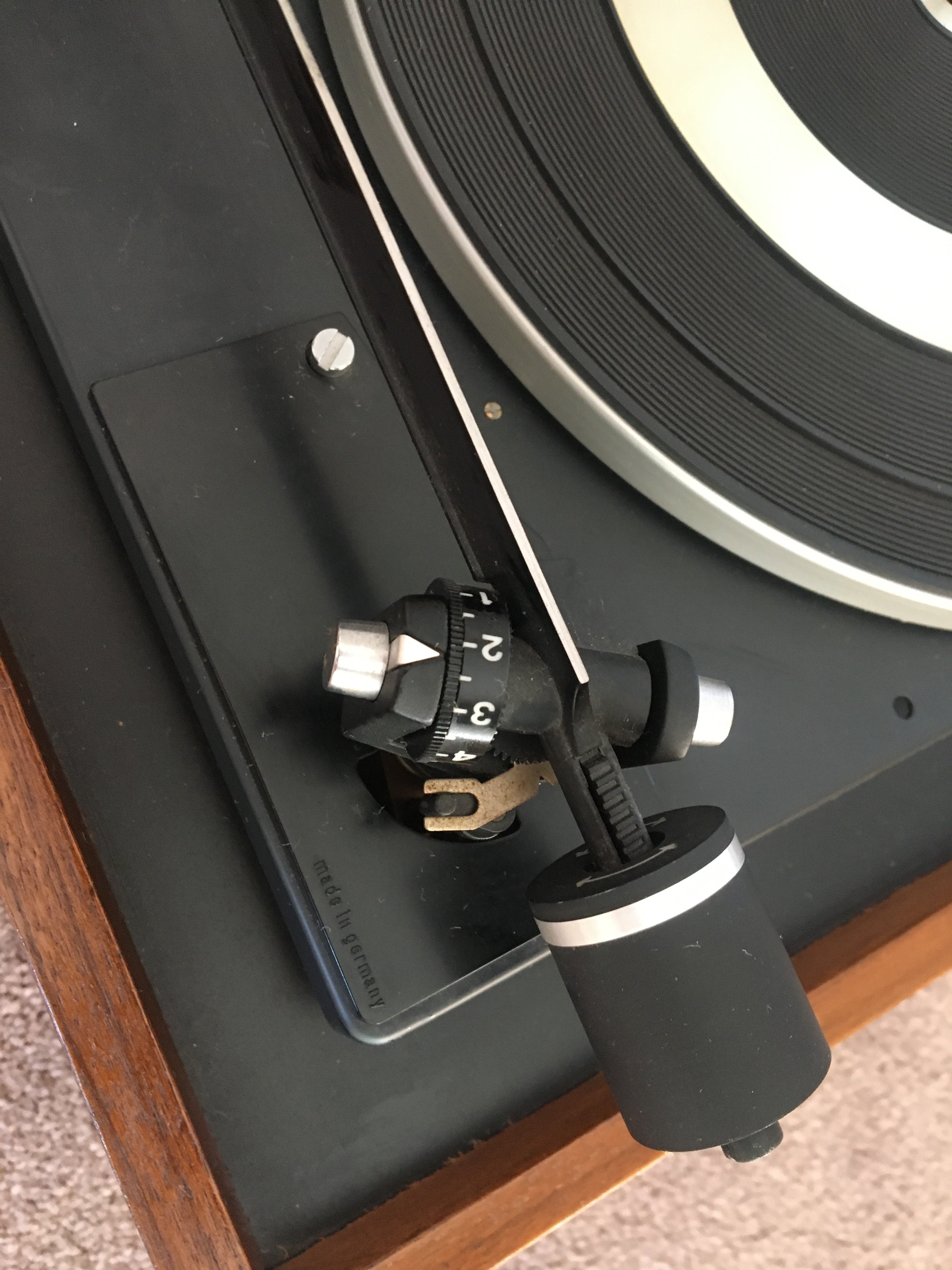 DUAL 1215 Turntable, by United Audio; Cherry