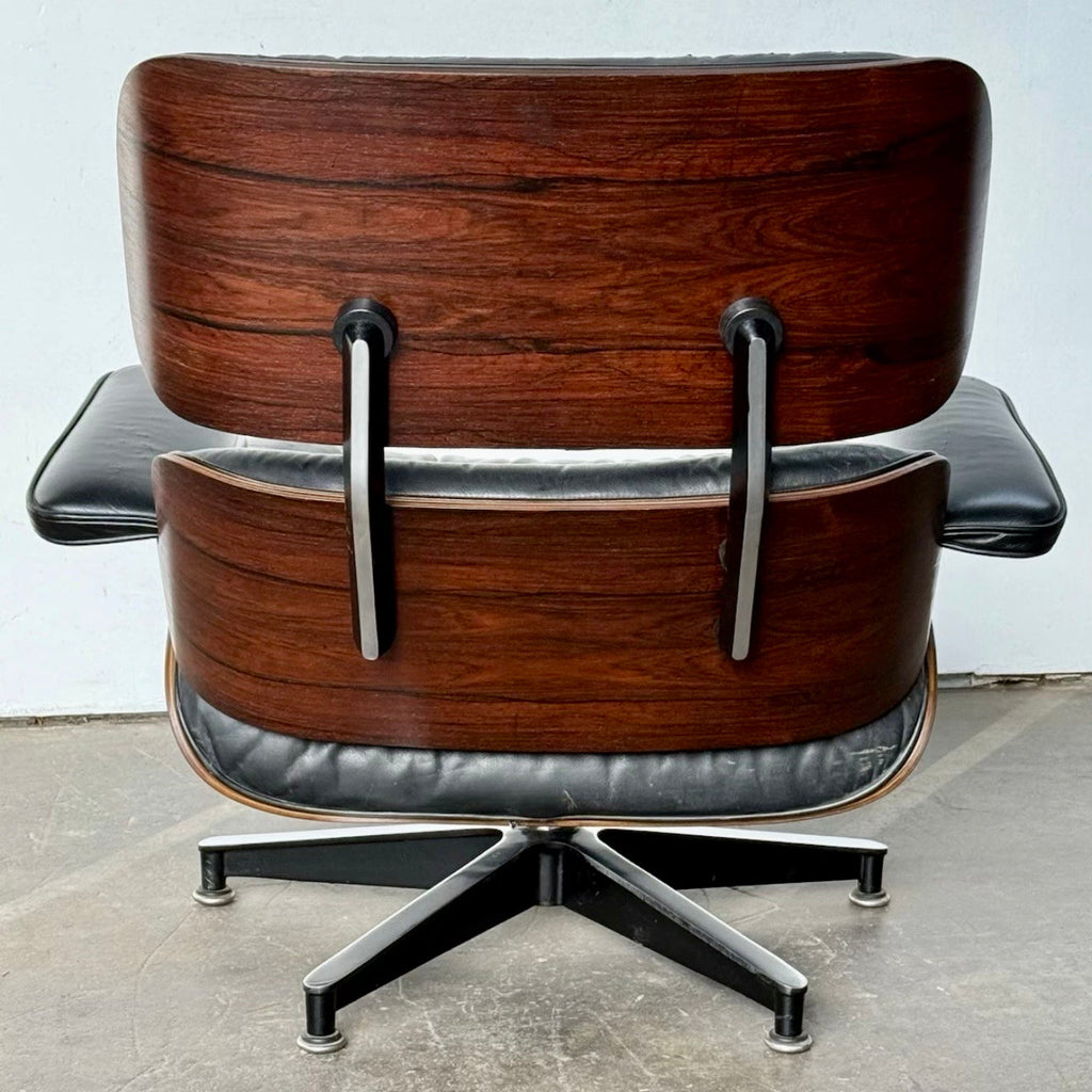 Herman Miller Eames Lounge Chair & Ottoman (2nd Gen) - Black/Rio