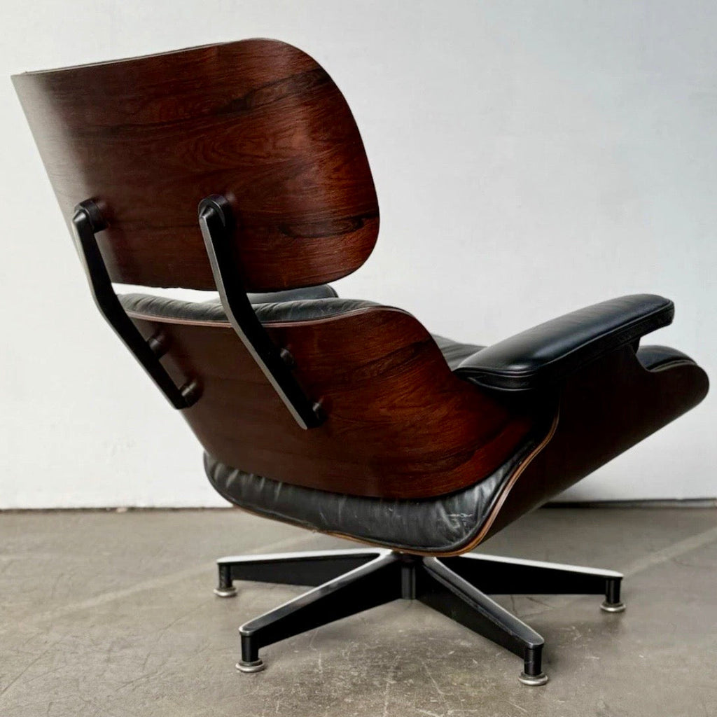 Herman Miller Eames Lounge Chair & Ottoman (2nd Gen) - Black/Rio