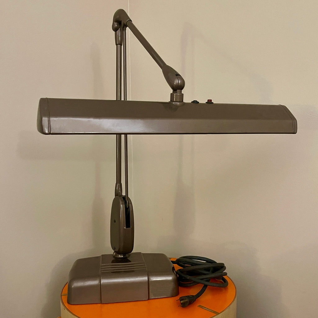 Dazor Industrial Drafting Lamp #2324-15, Bronze