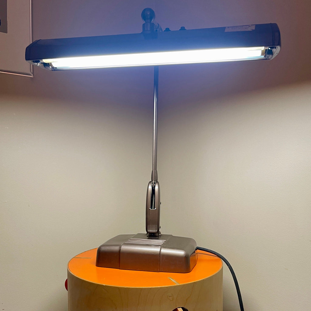 Dazor Industrial Drafting Lamp #2324-15, Bronze