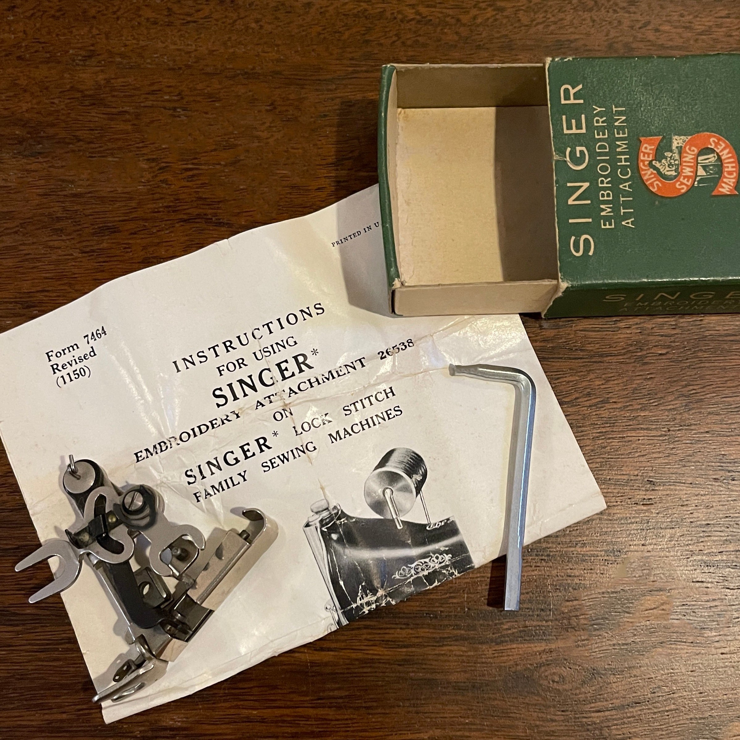 #26538 Embroidery Attachment Set; by Singer Sewing Co.