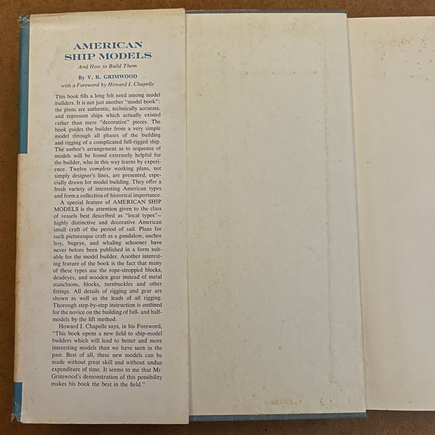 'American Ship Models and How to Build Them' V.R. Grimwood, 1942