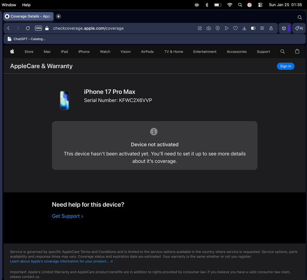 Pair of iPhone 17 Pro Max A256GB/Cosmic Orange/Unlocked