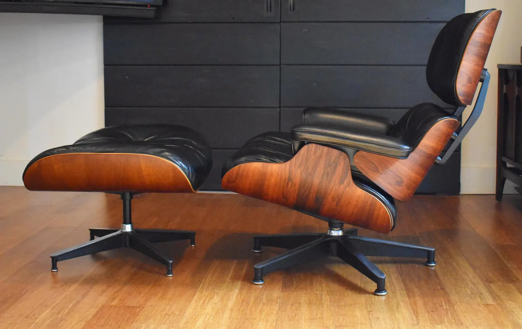 Herman Miller Eames Lounge Chair & Ottoman - Black/Rosewood