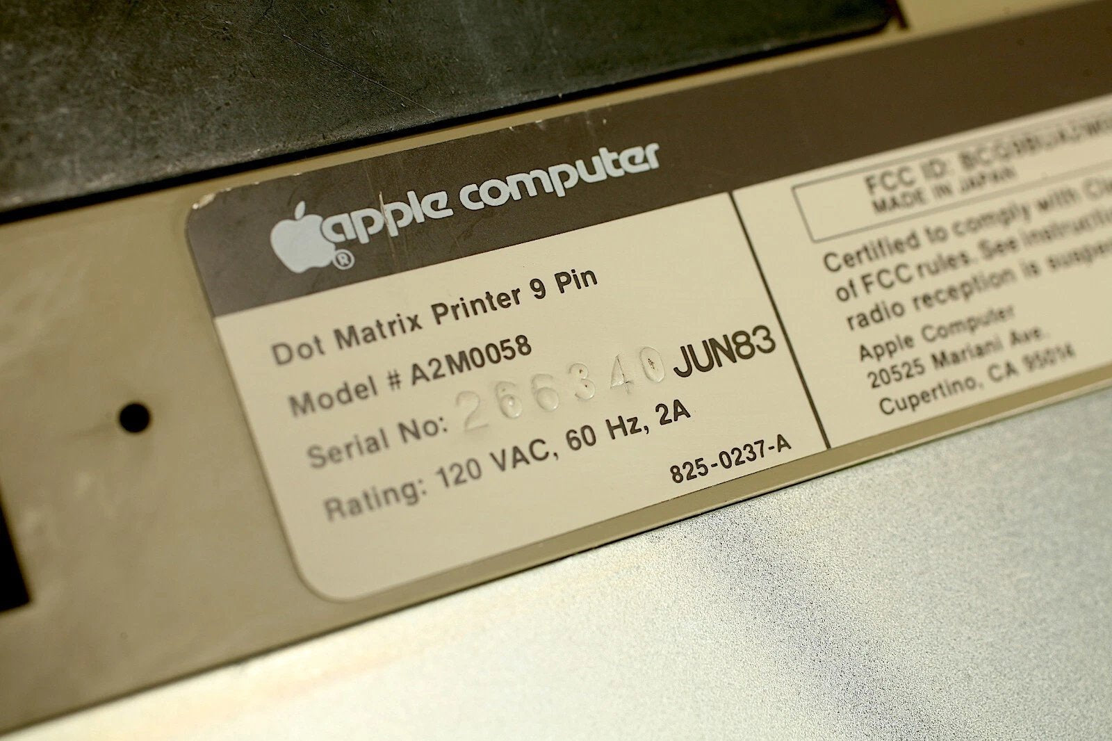 Apple LISA 2/5 10MB ProFile, Printer, Keyboard, Mouse & More